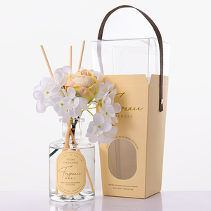 Aikun Luxe 200ML Aromathérapie pour diffuseur à bâtonnets Décoration d'intérieur Parfum Fleurs séchées en bouteille de verre Liquide sans flamme - Product Image 5