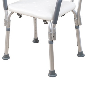 Shower Chair With <b>Backrest</b> And Armrests Aluminum Alloy KY961L For Elderly And Disabled - Product Image 2