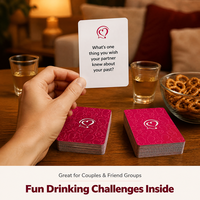 Jeu de cartes à boire personnalisé pour couple, jeu de société en papier écologique avec impression de logo personnalisé pour fête