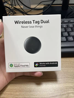 Pelacak Air 2-in-1 untuk iOS & Android - Tag Pintar Sistem Ganda Pencari Bluetooth Kompatibel dengan Apple Find My & Android Find Hub