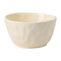 Juego de Tazones de Cerámica, Caja de Regalo, Tazón de Arroz de Cerámica, Tazón Decorativo de Cerámica, Diseño Sencillo Color Crema de Alta Calidad para el Hogar