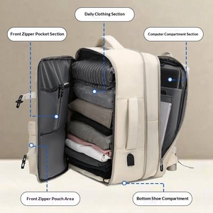 กระเป๋าเป้สะพายหลังอเนกประสงค์สำหรับวัยรุ่น นักศึกษามหาวิทยาลัย ป้องกันการโจรกรรม <span class=keywords><strong>ได้</strong></span>รับการรับรองสำหรับขึ้นเครื่องบิน ใช้ได้ทั้งแบบถือและสะพายไหล่ - Product Image 2