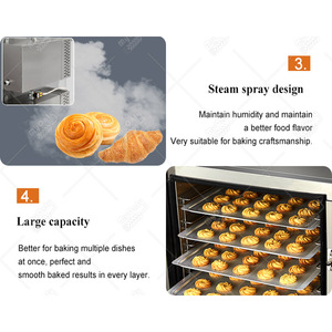 <span class=keywords><strong>Horno</strong></span> de Convección Rotatorio Profesional Independiente para Panadería, para Hornear Galletas y Croissants, a Gas y Eléctrico - Product Image 4
