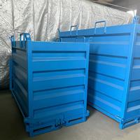 Bac à déchets basculant pour chariot élévateur, fabriqué en usine, pour la construction, trémie auto-basculante, bac auto-basculant