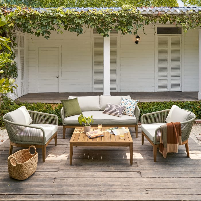 Wholesale Modern Luxury Patio Outside Design Garden Balcony Set Furniture Rectangle Side End Coffee Table