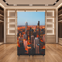 Écran vidéo LED pliable Vislat P1.86/2.5 pour affichage publicitaire numérique, portable, étanche, plug-and-play, pour stand