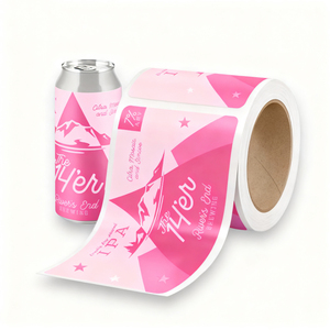 Étiquettes personnalisées haut de gamme pour emballages de bière, impression d'autocollants 3D avec vernis, logo en feuille UV en relief, étiquettes BOPP imperméables pour bouteilles et canettes de bière artisanale - Product Image 2