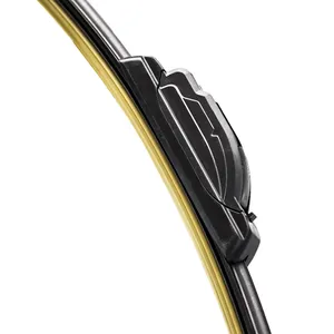 Pisau Wiper kaca depan mobil lembut karet alam kualitas tinggi ganti bilah wiper tanpa tulang plastik multifungsi