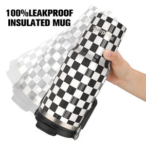 FBA Entrepôt Prêt Stock 40oz Poudre Solide Couleur Damier Enduit Gobelet Isolé avec Couvercles et Pailles Tasse Isolé - Product Image 4