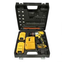 Perceuse électrique sans fil OEM personnalisée à vitesse variable, kit d'outils de réparation et de bricolage, batterie au lithium, moteur sans balais