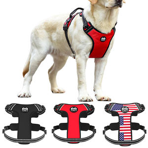 Custom Christmas Reflective Nylon Dog <strong>Harness</strong> Vest Set for Golden Retriever/<strong>Labrador</strong> No Pull Dog Strap <strong>Harness</strong> - Product Image 1