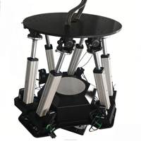 Simulateur de mouvement à 6 axes haute vitesse avec moteur et boîte de vitesses PLC, haute stabilité, précision de 0,1 mm, charge utile de 1 tonne pour plateforme VR 6DOF