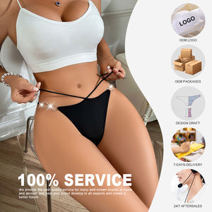 Signore Sexy di san valentino <span class=keywords><strong>nero</strong></span> amore acciaio anello cuore <span class=keywords><strong>perizoma</strong></span> e giovane donna cintura sottile <span class=keywords><strong>cotone</strong></span> biancheria intima traspirante - Product Image 5