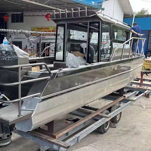 Yacht de sport de luxe de 9 m, <span class=keywords><strong>bateau</strong></span> de pêche en aluminium à pont ouvert, <span class=keywords><strong>moteur</strong></span> facile à utiliser avec <span class=keywords><strong>moteur</strong></span> hors-bord pour le divertissement - Product Image 2