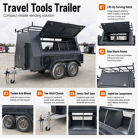 Remorque utilitaire robuste et portable pour le transport, le camping en extérieur, la construction et les travaux professionnels