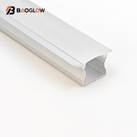Perfil de Aluminio Anodizado de 17*14 mm y 50 mm de Ancho para Tira de LED, con Canal para LED, Tornillos y Personalización, Precio de Fábrica