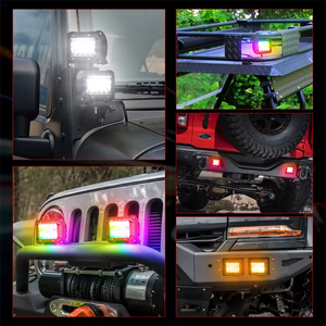 Kit de 20 projecteurs LED 3535 Spot DreamLight Chip Flash Atmosphere Raptor Warning Light de 4 pouces pour les conditions météorologiques brumeuses, poussiéreuses et pluvieuses - Product Image 5