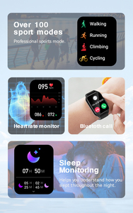 Montre intelligente <span class=keywords><strong>2023</strong></span> grand écran 1.96 pouces pas cher appel téléphonique Smartwatch N80 assistant vocal sport Reloj IP67 montre-bracelet pour hommes - Product Image 3