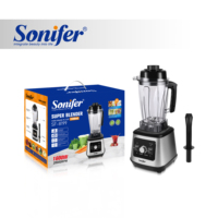 Sonifer SF-8199 Blender commercial 1600W Moteur haute vitesse Lames en acier inoxydable Vitesse en continu Fonction d'impulsion