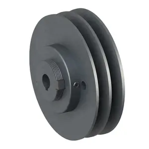 Pulley V Belt 2 Grooves Mechanical Variable Speed V Belt Drive Pulley For Transmission