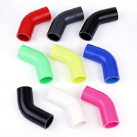 Tuyau de raccordement en silicone tressé flexible 4 plis pour turbo de voiture, coudé à 45/135 degrés, prix de gros Kinglin