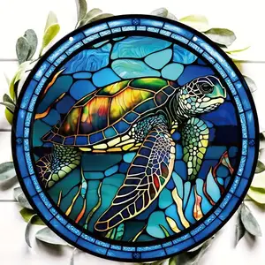 독특한 바다 거북 장식: 이 창 매달려 Suncatcher로 집에 바다의 물방울을 추가하십시오