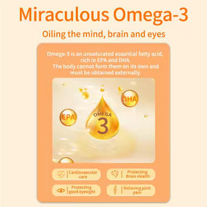 Huile de poisson d'eau profonde naturelle OEM/ODM pour la santé, la vitalité, le réveil, le cerveau, les yeux, l'immunité, la santé cardiaque, capsules molles d'oméga-3 pour adultes - Product Image 3