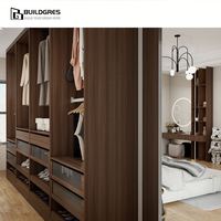 Garde-robe personnalisée Buildgres avec armoire à chaussures, conception intégrée pour l'organisation de la chambre à coucher