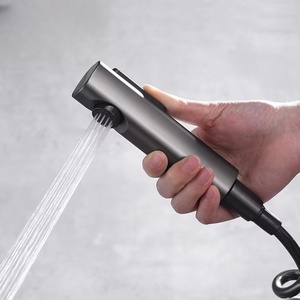 1705 SPS <strong>High</strong> <strong>Quality</strong> Brass Bathroom Bidet Toilet Sprayer <strong>Shattaf</strong> Shower Head Gun Grey Hand Hold Sprayer Bathroom Accessories - Product Image 2