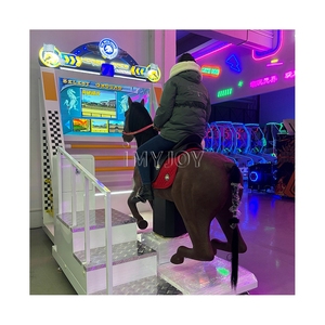<span class=keywords><strong>Parque</strong></span> de atracciones equipo deportivo de interior eléctrico que funciona con monedas Simulador de arcade de vaquero del <span class=keywords><strong>oeste</strong></span> 2/4 jugadores máquina de juego de carreras de caballos - Product Image 2