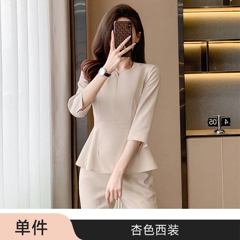 apricot suit