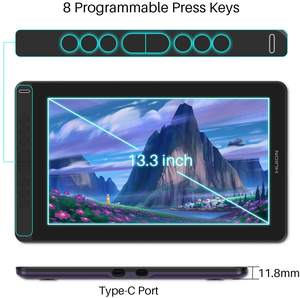 <span class=keywords><strong>HUION</strong></span>-Tableta de dibujo digital <span class=keywords><strong>Kamvas</strong></span> 13, tres colores, monitor de pantalla, para enseñanza en línea - Product Image 3