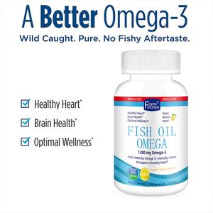 Suplemento de Aceite de Pescado Omega 3 1280mg para Adultos, Apoyo para el Cerebro y el Corazón, Cápsulas Blandas de Aceite de Pescado - Product Image 4