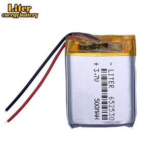 リチウムポリマーバッテリー3.7V 500mAh 652530カスタム充電式Lipoバッテリー - Product Image 1