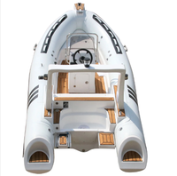 Bateau pneumatique RIB 480 de 16 pieds en Hypalon/PVC avec coque en fibre de verre et pont solaire à vendre