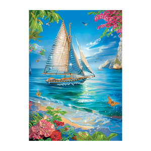 Kits de Peinture <span class=keywords><strong>Diamant</strong></span> DIY Paysage <span class=keywords><strong>Licorne</strong></span> Diamants Scintillants de Formes Spéciales Peinture Carrée Faite à la Main sur Toile Sans Cadre - Product Image 6