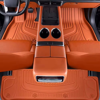 Tapis de sol de voiture de luxe 7D TPE 10 mm d'épaisseur, antidérapant, universel, toutes saisons, inodore, double couche