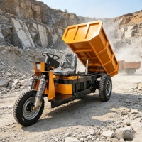 Mini-dumper électrique ZY-190 de 3 tonnes avec éclairage LED avant et arrière pour travaux souterrains nocturnes