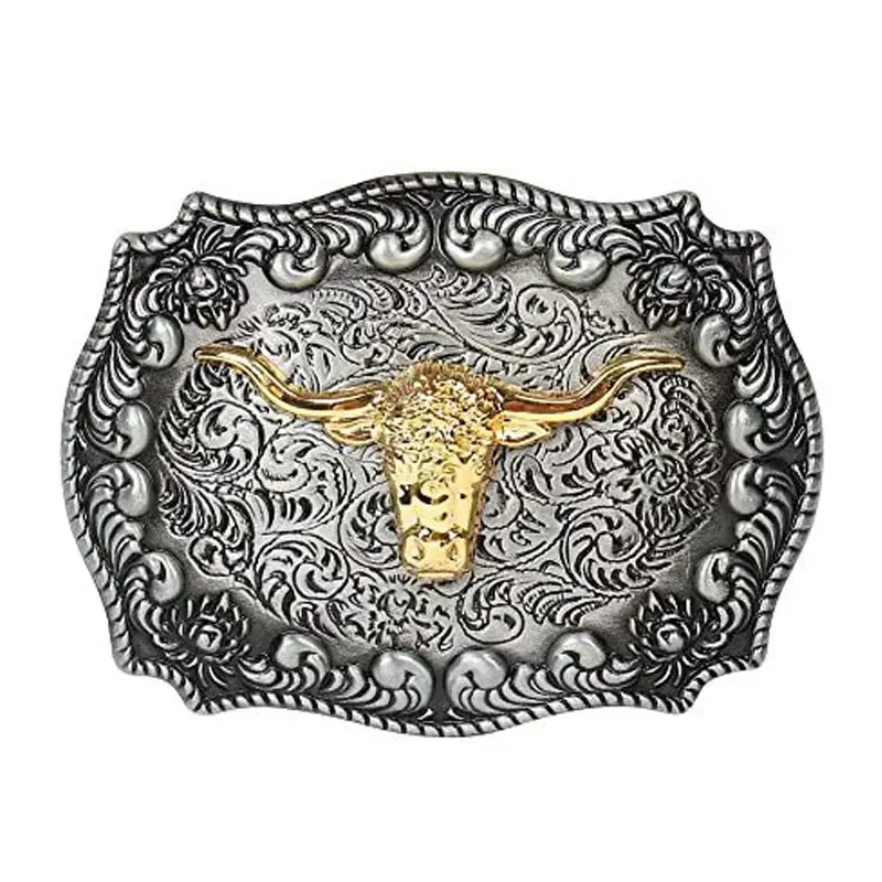Wholesale Belt Buckles Brown Color Cow Leather Men Genuine Leather Belt Metal Pin Belt Buckle