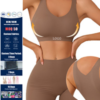 Soutien-gorge de yoga personnalisé pour femme, dos nu croisé, en nylon respirant, extensible dans quatre directions, pour l'entraînement, le Pilates et la gym
