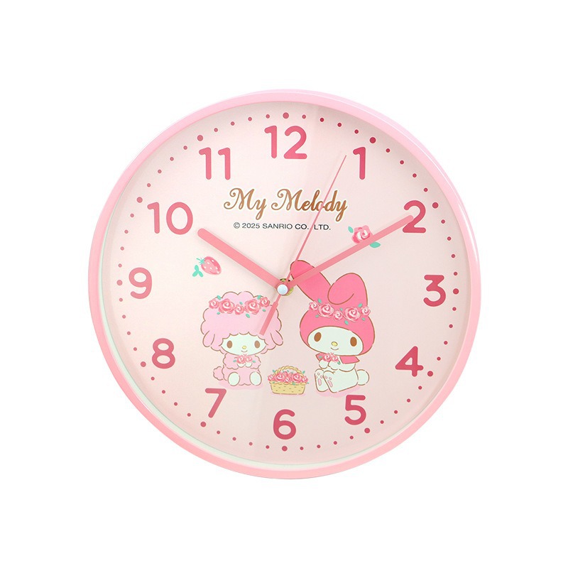 Horloge Murale Hello Kitty Fait Main, 35 Cm, Blanc Et Rose, Fonctionne Sur Pile