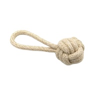 Multi Set Corde de Chanvre Naturel Gris Écologique Jouet Interactif pour Chien Durable Corde en Coton Chanvre Jouet pour Chien