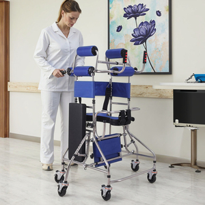 Cerebral Palsy <strong>Walker</strong> Durable Steel <strong>Gait</strong> Trainer for Rehabilitation Hemiplegia Training Mobility Support Adjustable Design - Product Image 1