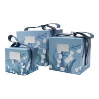 Boîte cadeau en papier de luxe de haute qualité pour les soins de la peau, les parfums, les produits de beauté et les aliments santé, emballage avec gaufrage, matériaux recyclés, doublure en éponge