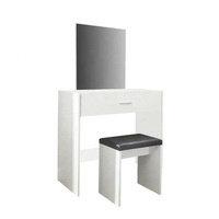 Chaises de maquillage blanches de style victorien, élégantes, étroites et simples, pour coiffeuse et table de maquillage