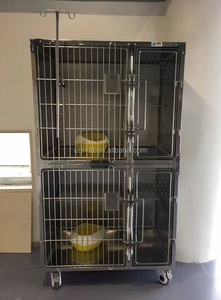 EUR VET En İyi Fiyat Tam Paslanmaz Çelik Kafes Veteriner Ekipmanı Büyük Lüks Veteriner Kafesi Kedi Yavrusu için - Product Image 2