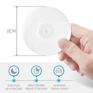 Lampe de nuit sans fil à détecteur de mouvement PIR LED rechargeable par USB personnalisée pour chambre à coucher - Product Image 2