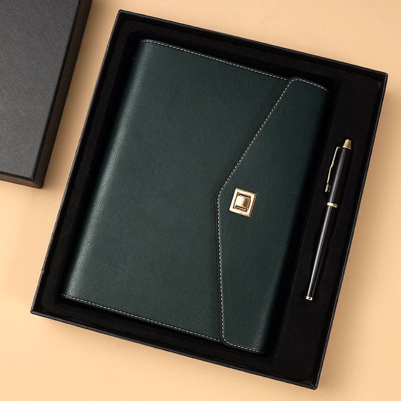 Dark Green Notebook+Pen