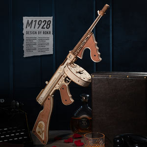 Rokr हमें गोदाम TikTok हॉट सेलिंग 3 डी लकड़ी की पहेली lqb01 सबमशीन मॉडल किट - Product Image 1