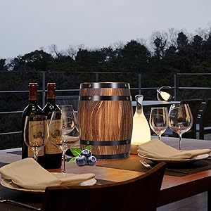 Seau à glace de bureau ovale en bois personnalisé pour boissons - Product Image 4